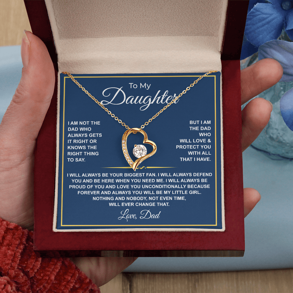 To My Daughter — Forever Your Biggest Fan Necklace from Dad