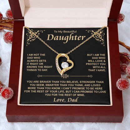 To My Daughter — For the Rest of Mine Forever Love Necklace