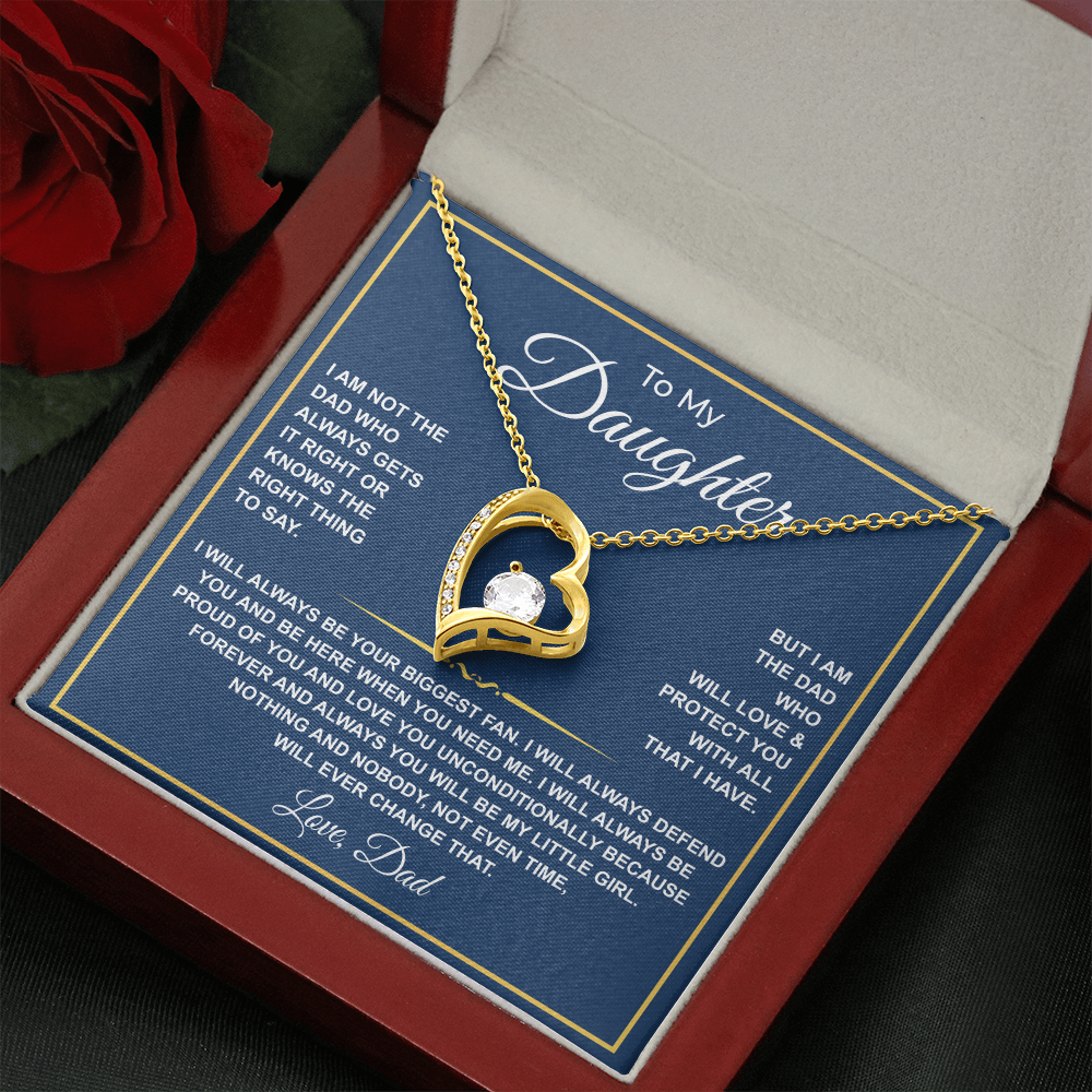 To My Daughter — Forever Your Biggest Fan Necklace from Dad