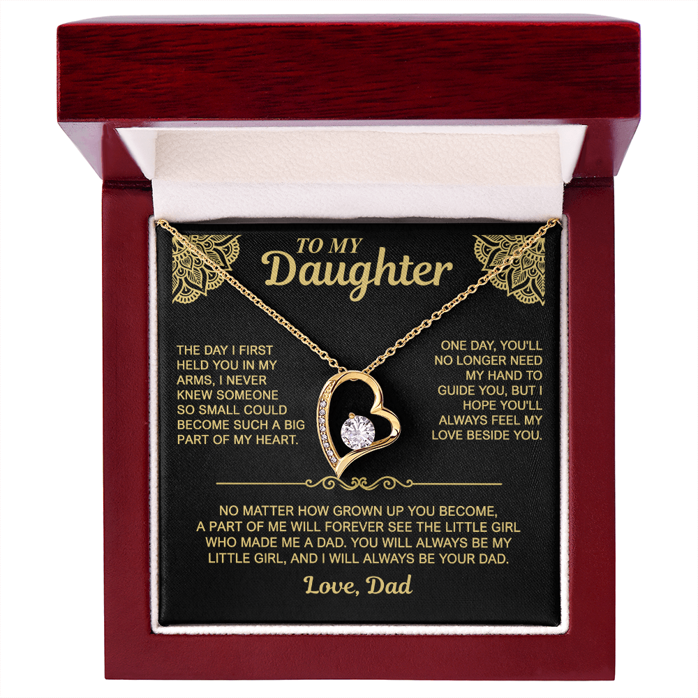 To My Daughter — Always My Little Girl | Forever Love Necklace
