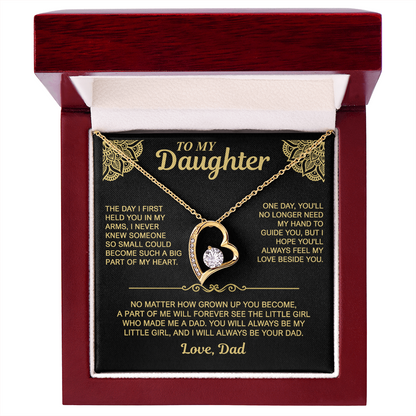 To My Daughter — Always My Little Girl | Forever Love Necklace