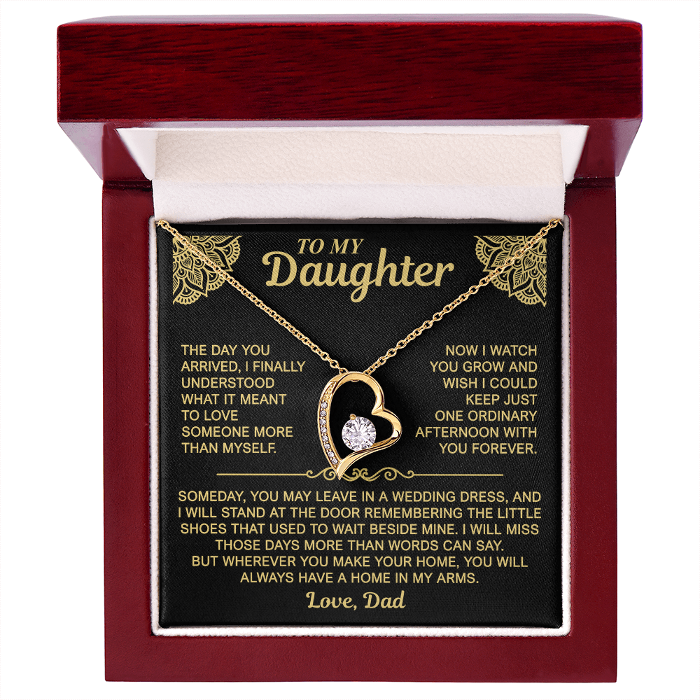 To My Daughter — Always a Home in My Arms | Forever Love Necklace