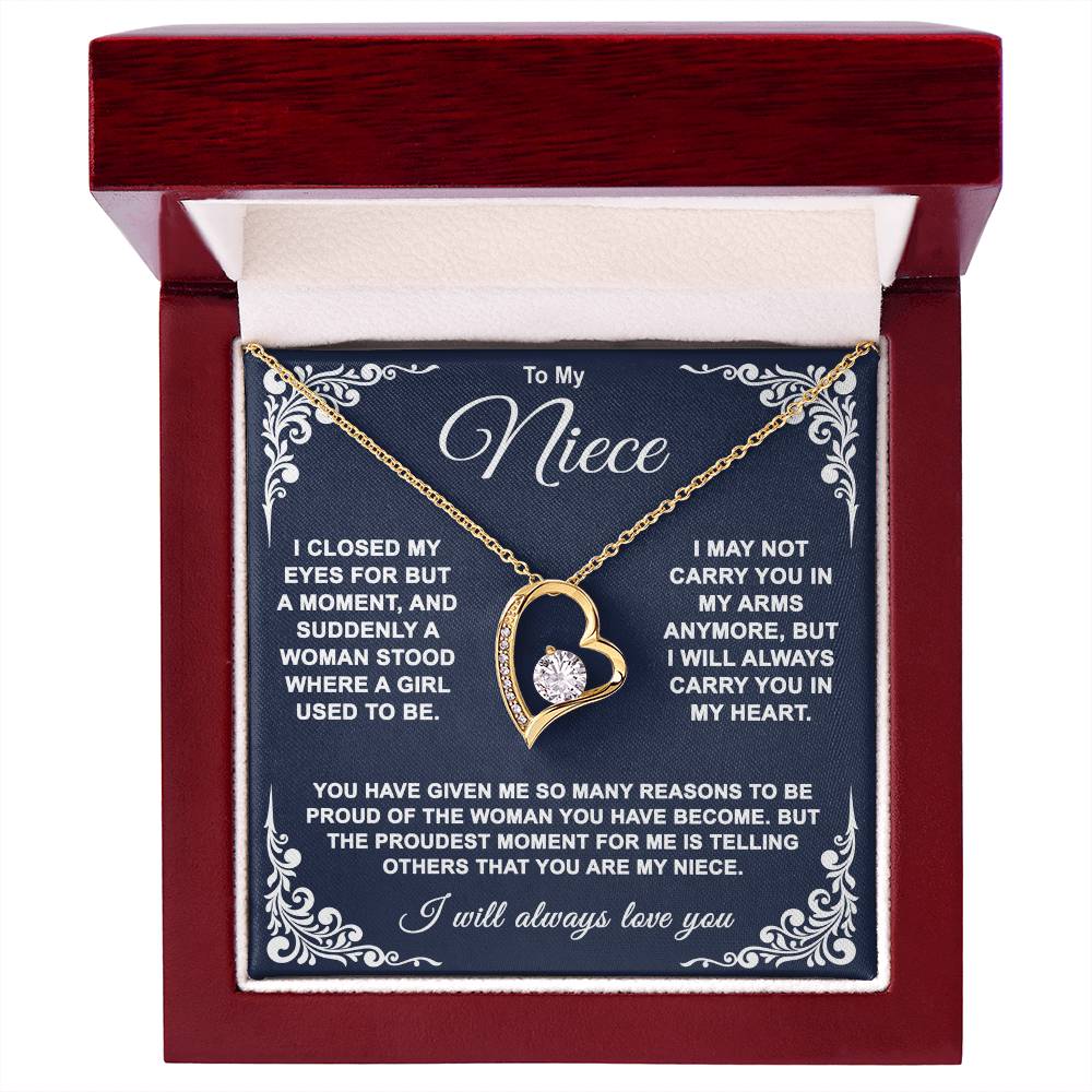 To My Niece — So Proud of You Forever Love Necklace