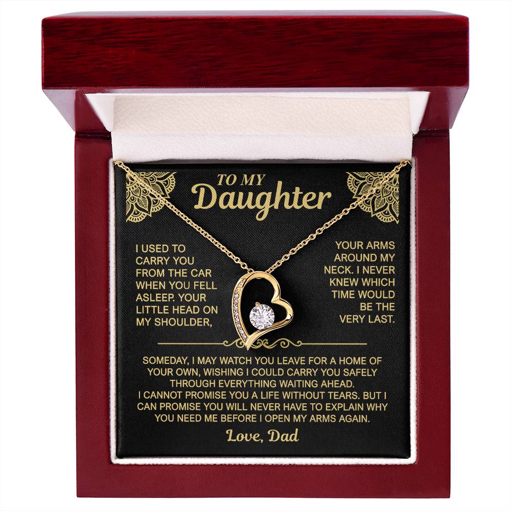 To My Daughter — My Arms Are Always Open | Forever Love Necklace