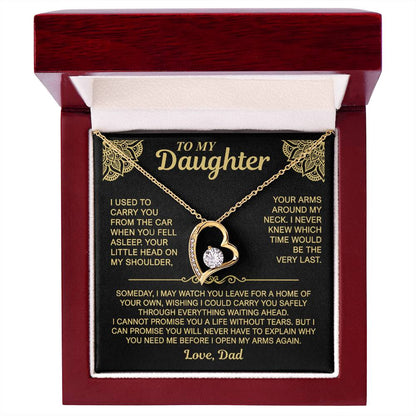 To My Daughter — My Arms Are Always Open | Forever Love Necklace