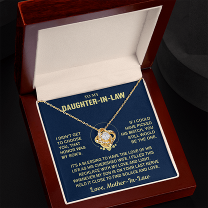 To My Daughter-in-Law — Love & Light Love Knot Necklace