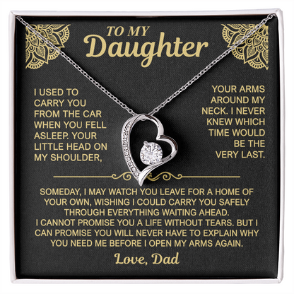 To My Daughter — My Arms Are Always Open | Forever Love Necklace
