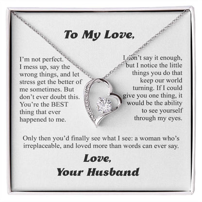 To My Wife — More Than Words Forever Love Necklace