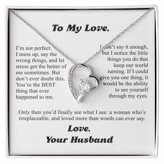 To My Wife — More Than Words Forever Love Necklace