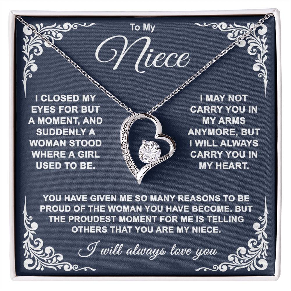 To My Niece — So Proud of You Forever Love Necklace