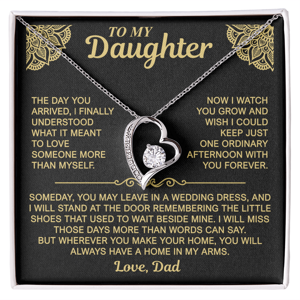 To My Daughter — Always a Home in My Arms | Forever Love Necklace