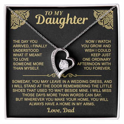 To My Daughter — Always a Home in My Arms | Forever Love Necklace