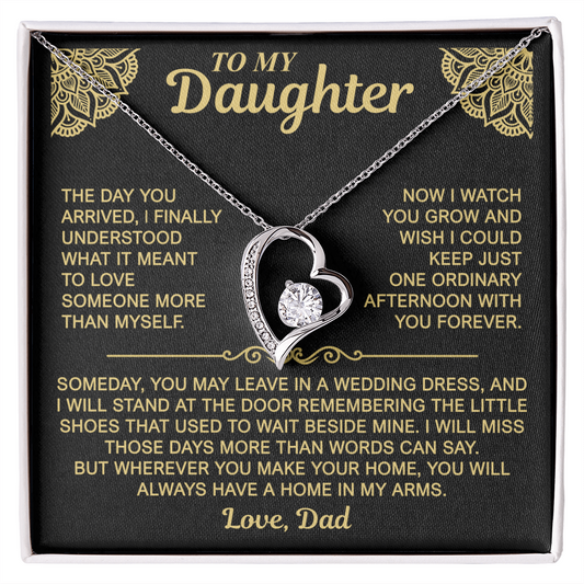 To My Daughter — Always a Home in My Arms | Forever Love Necklace