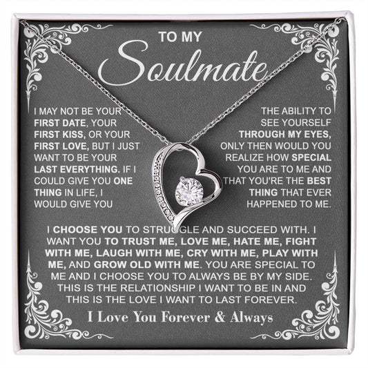 To My Soulmate — I Choose You Forever Love Necklace