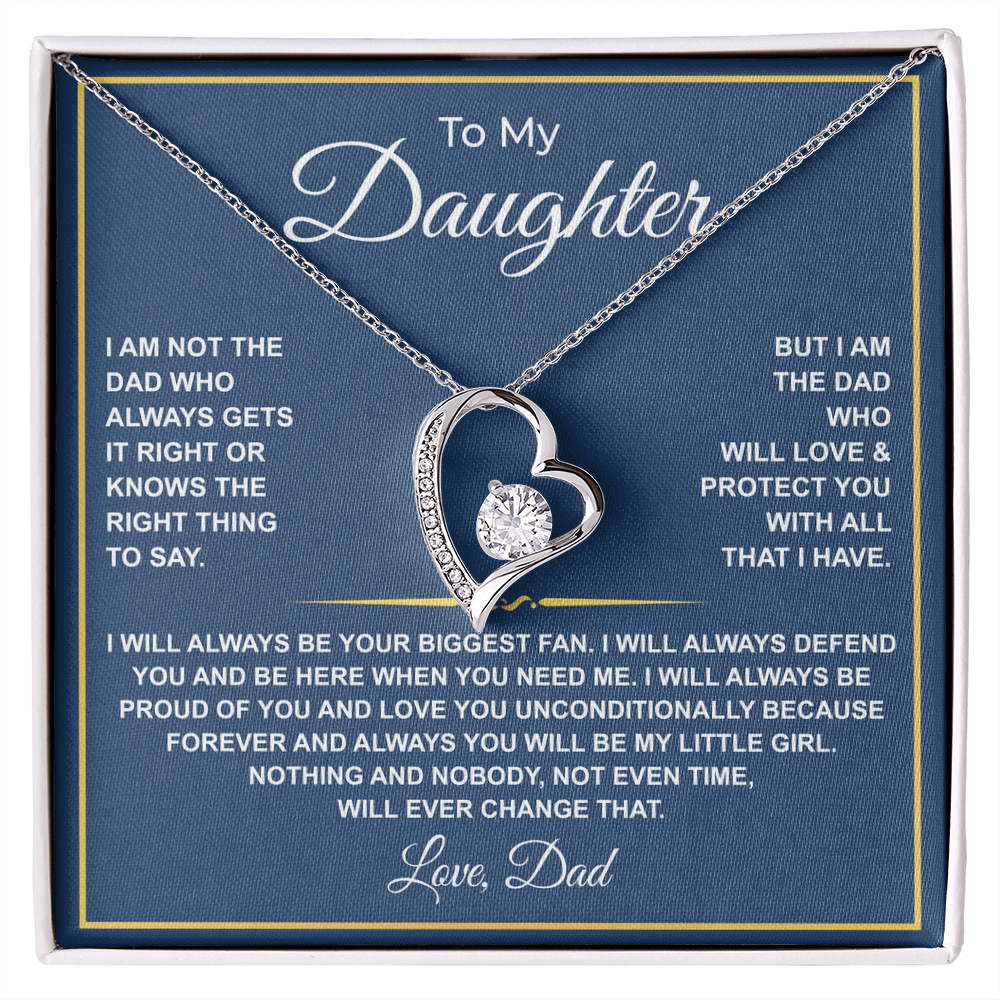 To My Daughter — Forever Your Biggest Fan Necklace from Dad