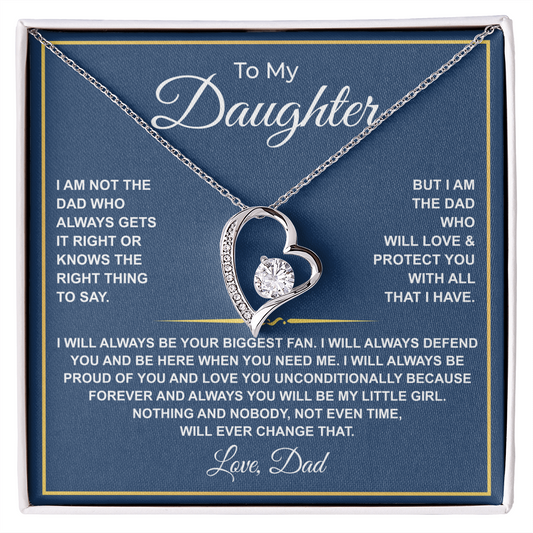 To My Daughter — Forever Your Biggest Fan Necklace from Dad
