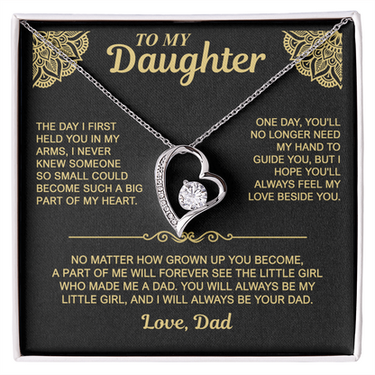 To My Daughter — Always My Little Girl | Forever Love Necklace