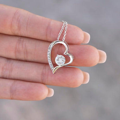 To My Beautiful Daughter – Forever My Little Girl, Forever Love Necklace from Dad
