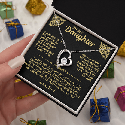To My Daughter — I Love You. I'm Proud of You. | Forever Love Necklace