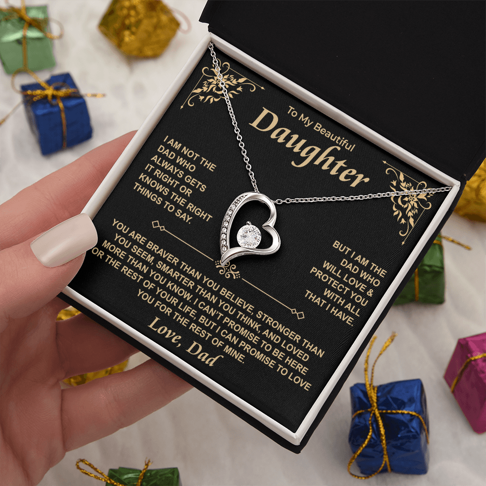 To My Daughter — For the Rest of Mine Forever Love Necklace