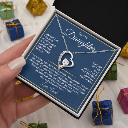 To My Daughter — Forever Your Biggest Fan Necklace from Dad