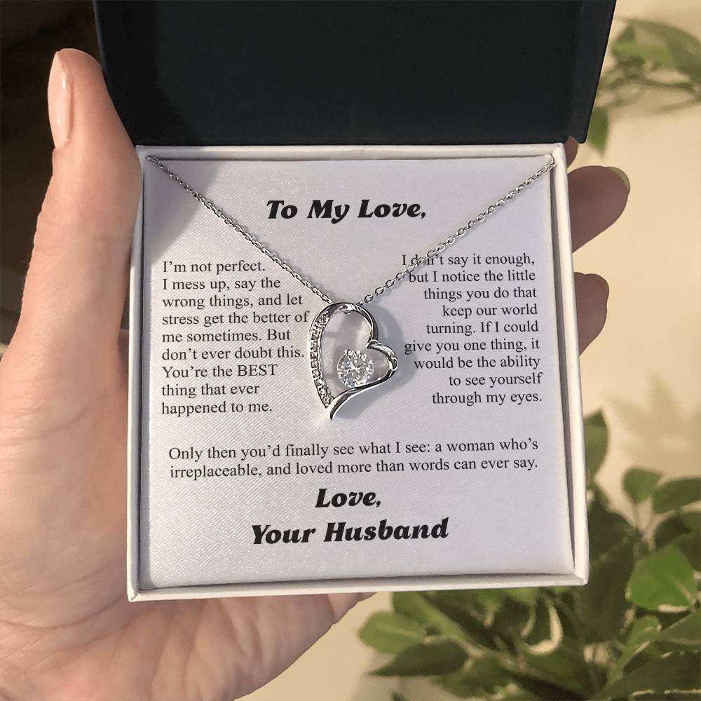 To My Wife — More Than Words Forever Love Necklace