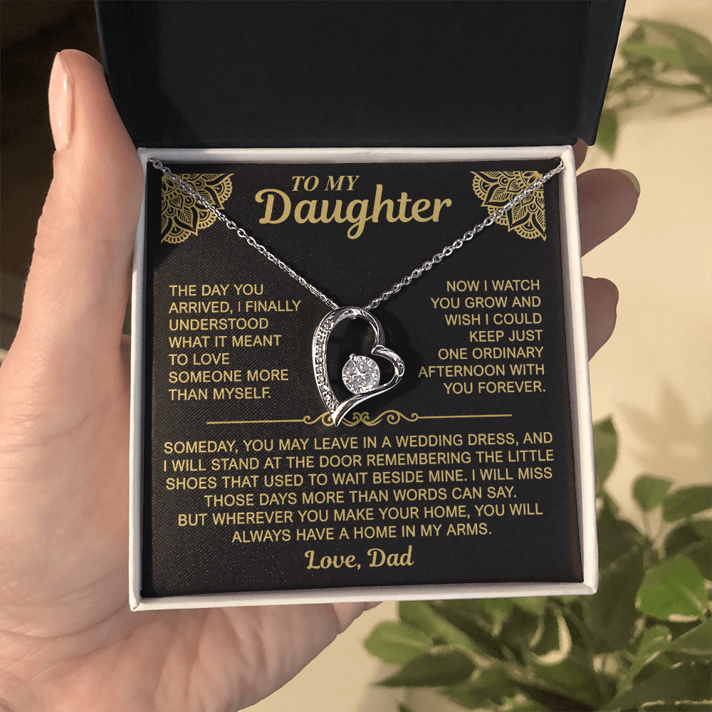 To My Daughter — Always a Home in My Arms | Forever Love Necklace
