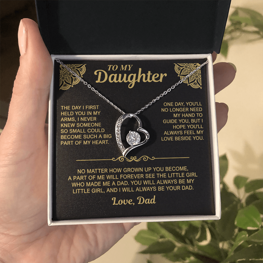 To My Daughter — Always My Little Girl | Forever Love Necklace