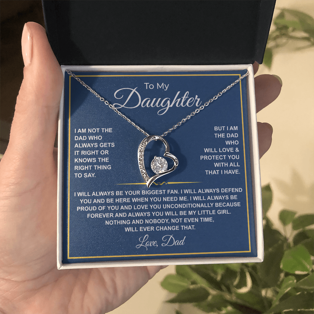 To My Daughter — Forever Your Biggest Fan Necklace from Dad