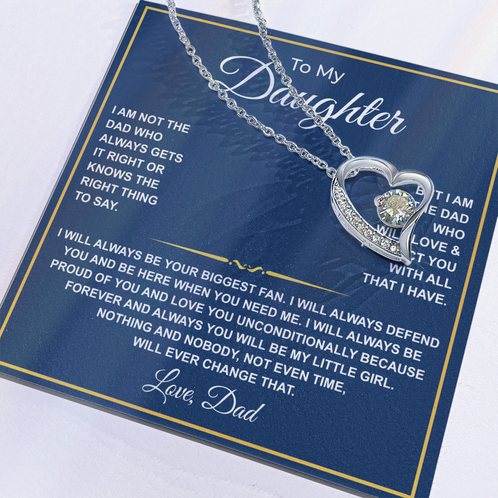 To My Daughter — Forever Your Biggest Fan Necklace from Dad