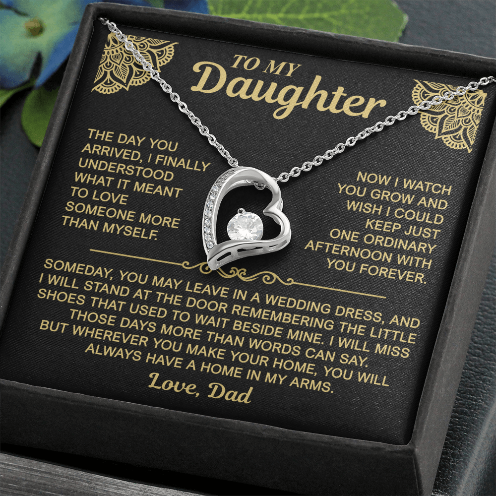 To My Daughter — Always a Home in My Arms | Forever Love Necklace