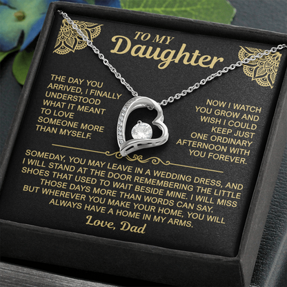To My Daughter — Always a Home in My Arms | Forever Love Necklace