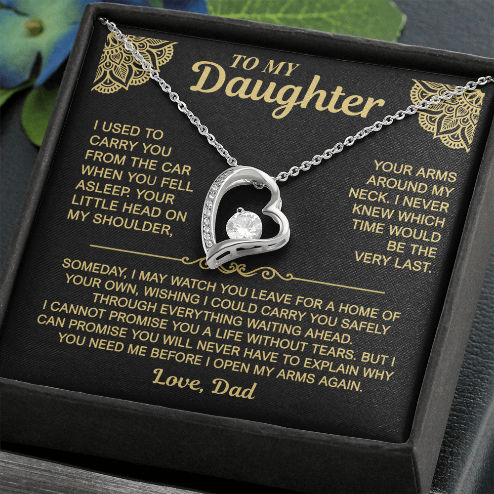 To My Daughter — My Arms Are Always Open | Forever Love Necklace