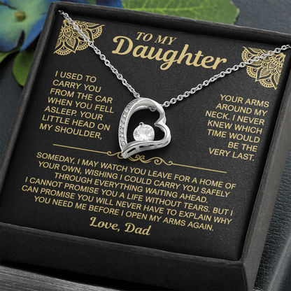 To My Daughter — My Arms Are Always Open | Forever Love Necklace