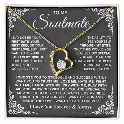 To My Soulmate — I Choose You Forever Love Necklace