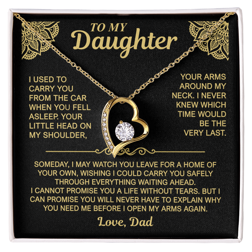 To My Daughter — My Arms Are Always Open | Forever Love Necklace