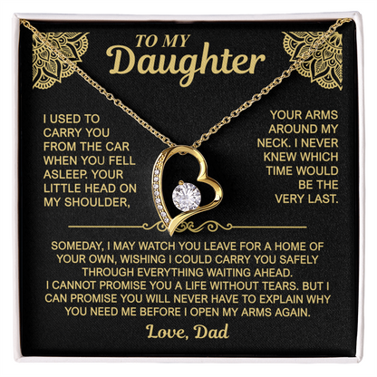 To My Daughter — My Arms Are Always Open | Forever Love Necklace