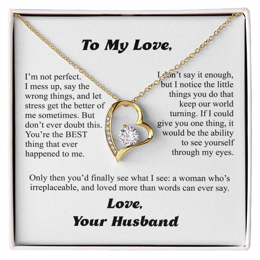 To My Wife — More Than Words Forever Love Necklace