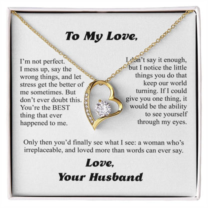To My Wife — More Than Words Forever Love Necklace