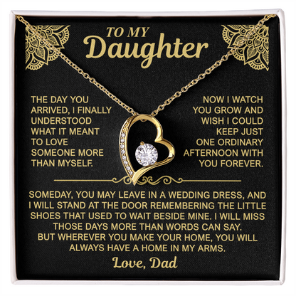 To My Daughter — Always a Home in My Arms | Forever Love Necklace