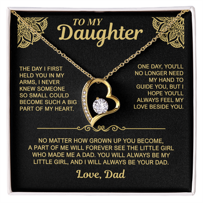 To My Daughter — Always My Little Girl | Forever Love Necklace