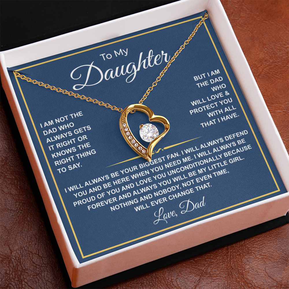To My Daughter — Forever Your Biggest Fan Necklace from Dad
