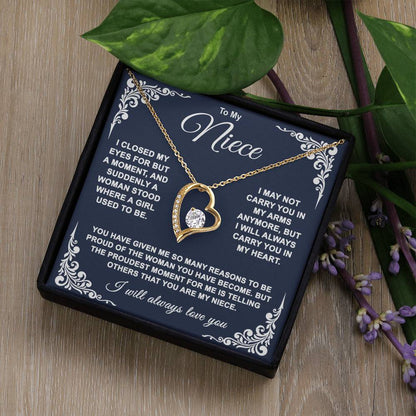 To My Niece — So Proud of You Forever Love Necklace