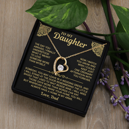 To My Daughter — Always a Home in My Arms | Forever Love Necklace