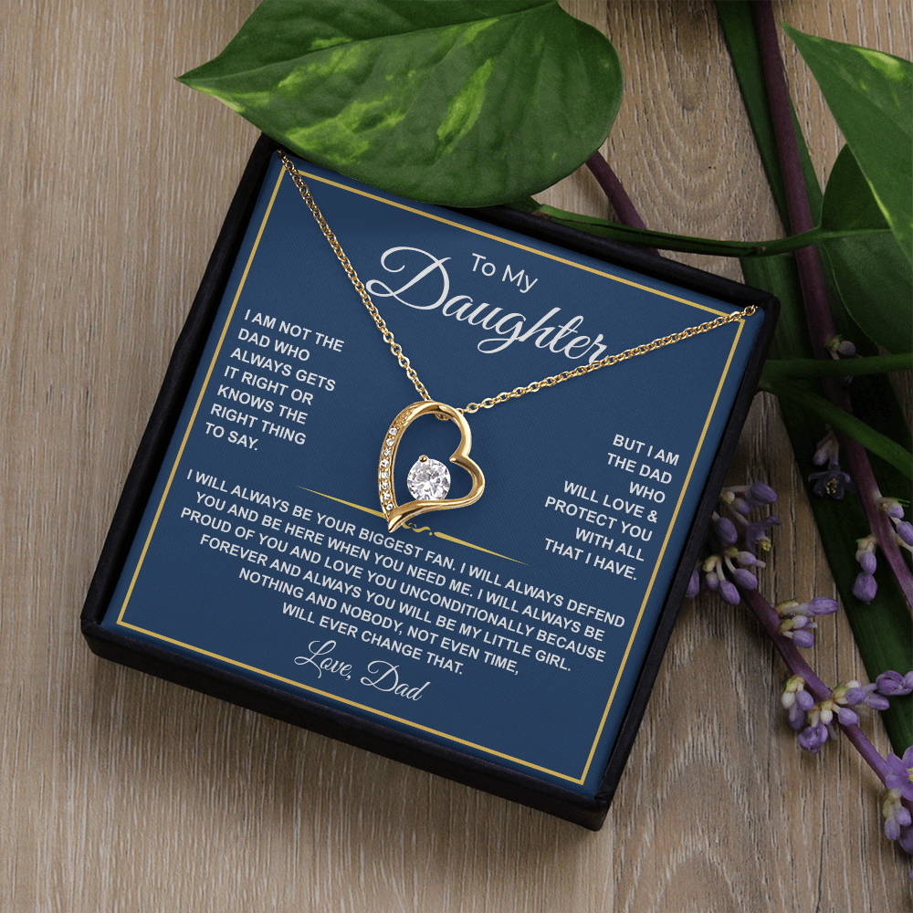 To My Daughter — Forever Your Biggest Fan Necklace from Dad