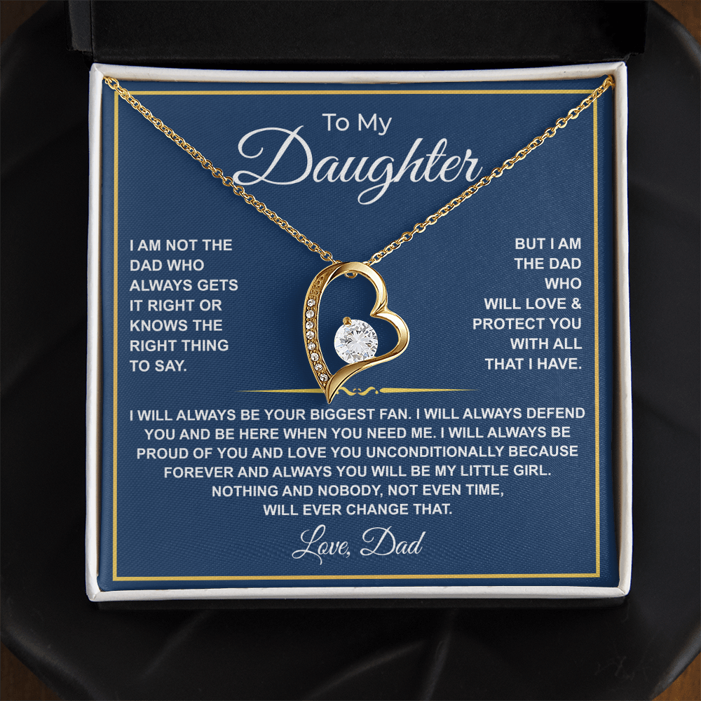 To My Daughter — Forever Your Biggest Fan Necklace from Dad