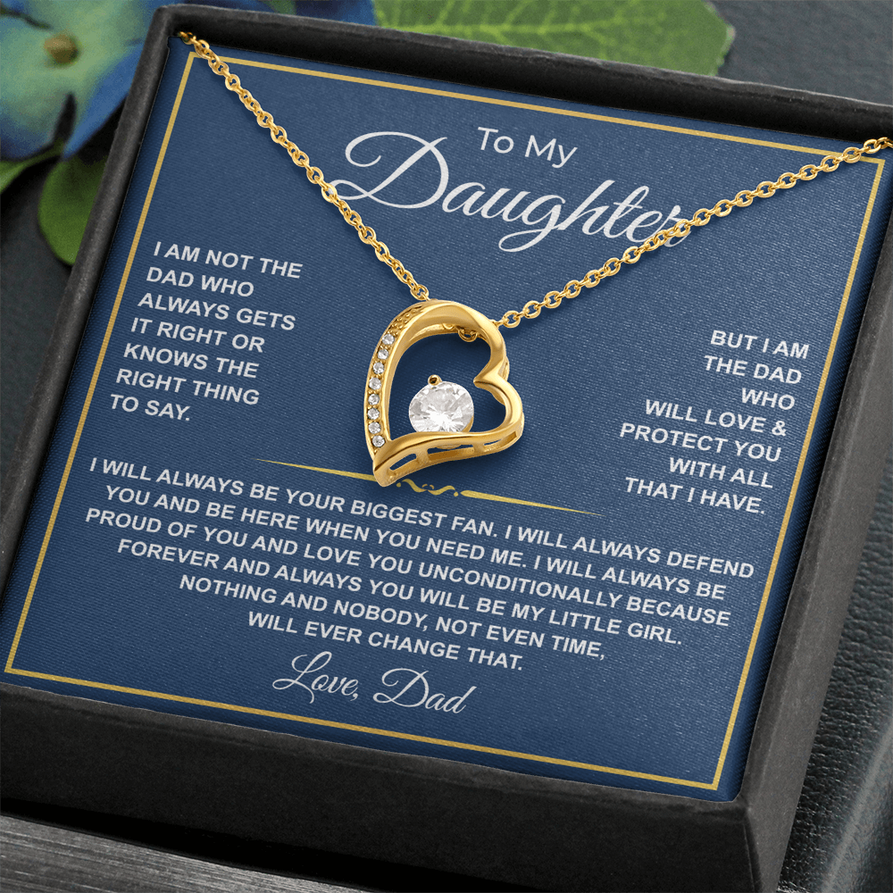 To My Daughter — Forever Your Biggest Fan Necklace from Dad