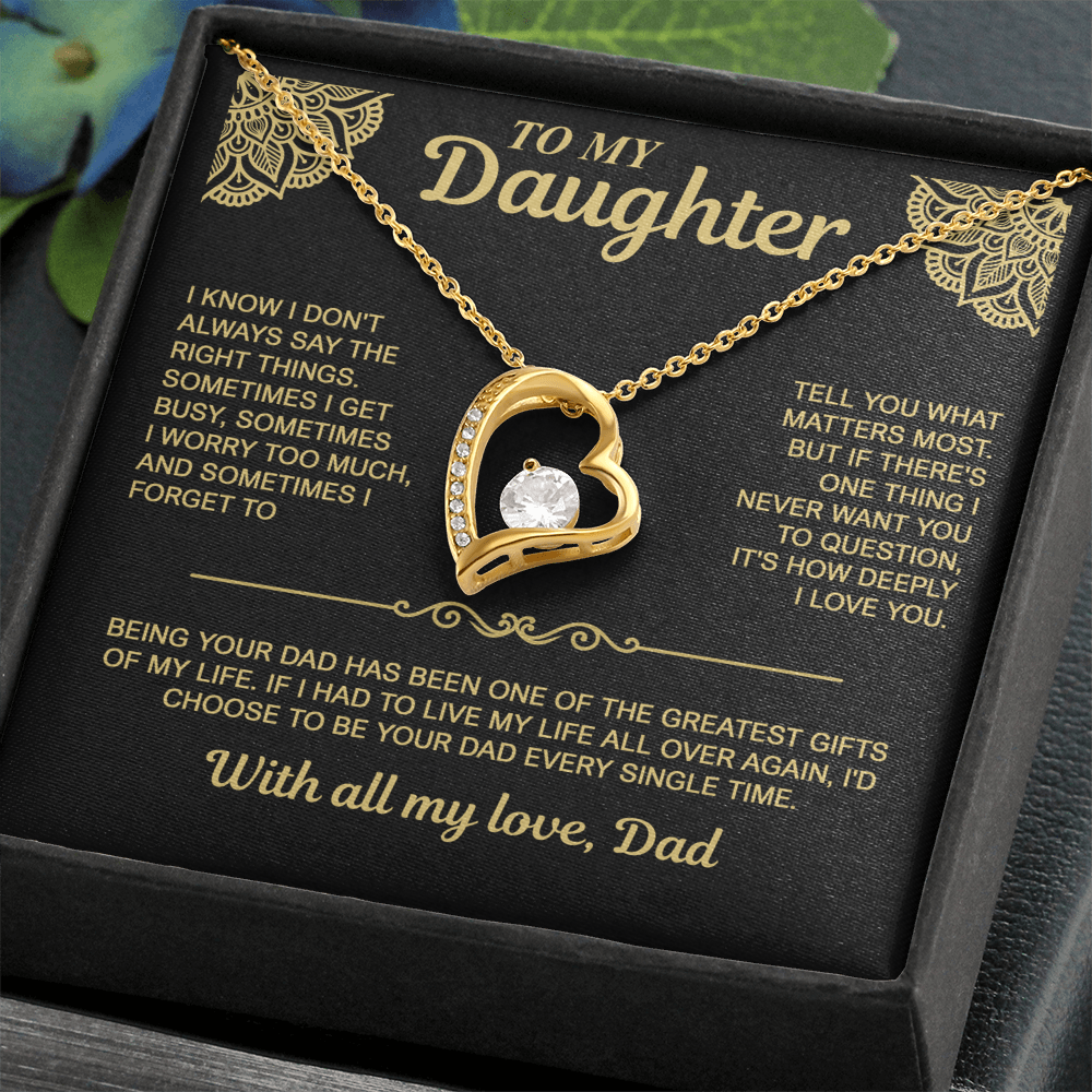 To My Daughter — I'd Choose You Every Time | Forever Love Necklace