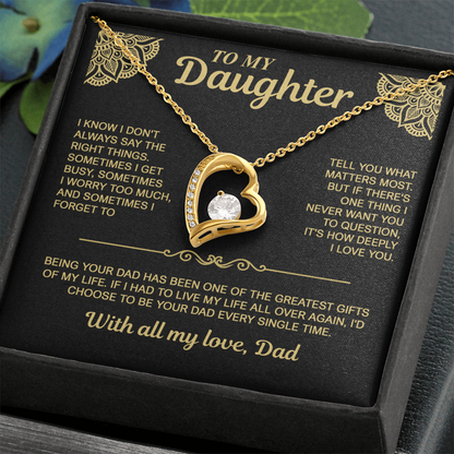 To My Daughter — I'd Choose You Every Time | Forever Love Necklace