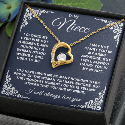 To My Niece — So Proud of You Forever Love Necklace